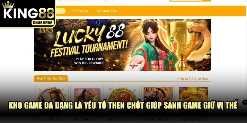 Kho game đa dạng là yếu tố then chốt giúp sảnh game bài giữ vững vị thế
