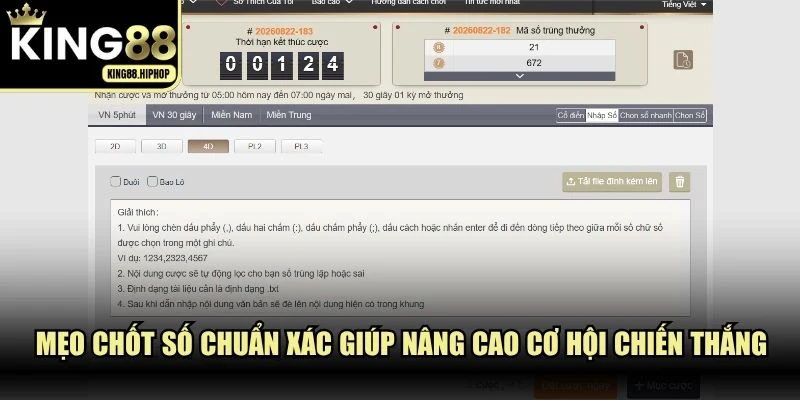 Mẹo chốt số chuẩn xác giúp nâng cao cơ hội chiến thắng tại sảnh